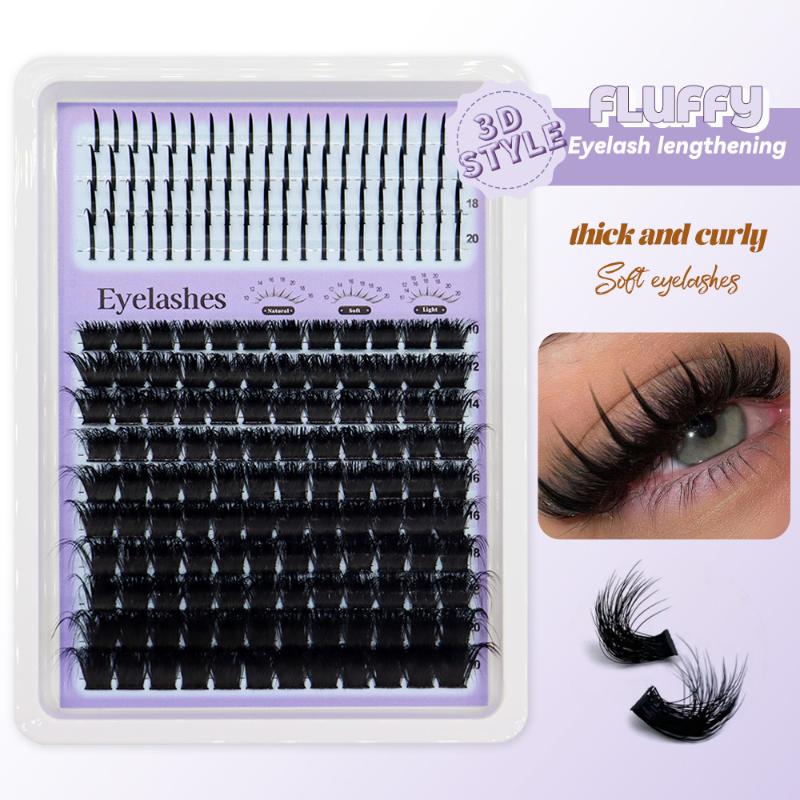 Eyelash Extensions - 14 Rows Lash Clusters Spikes Eyelash