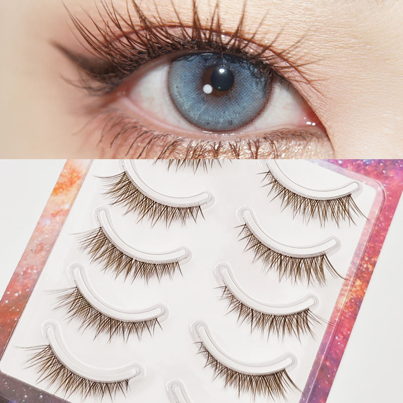 Eyelash Extension Model - Xuanfeiwu Brown Caramel Color Transparent Stem