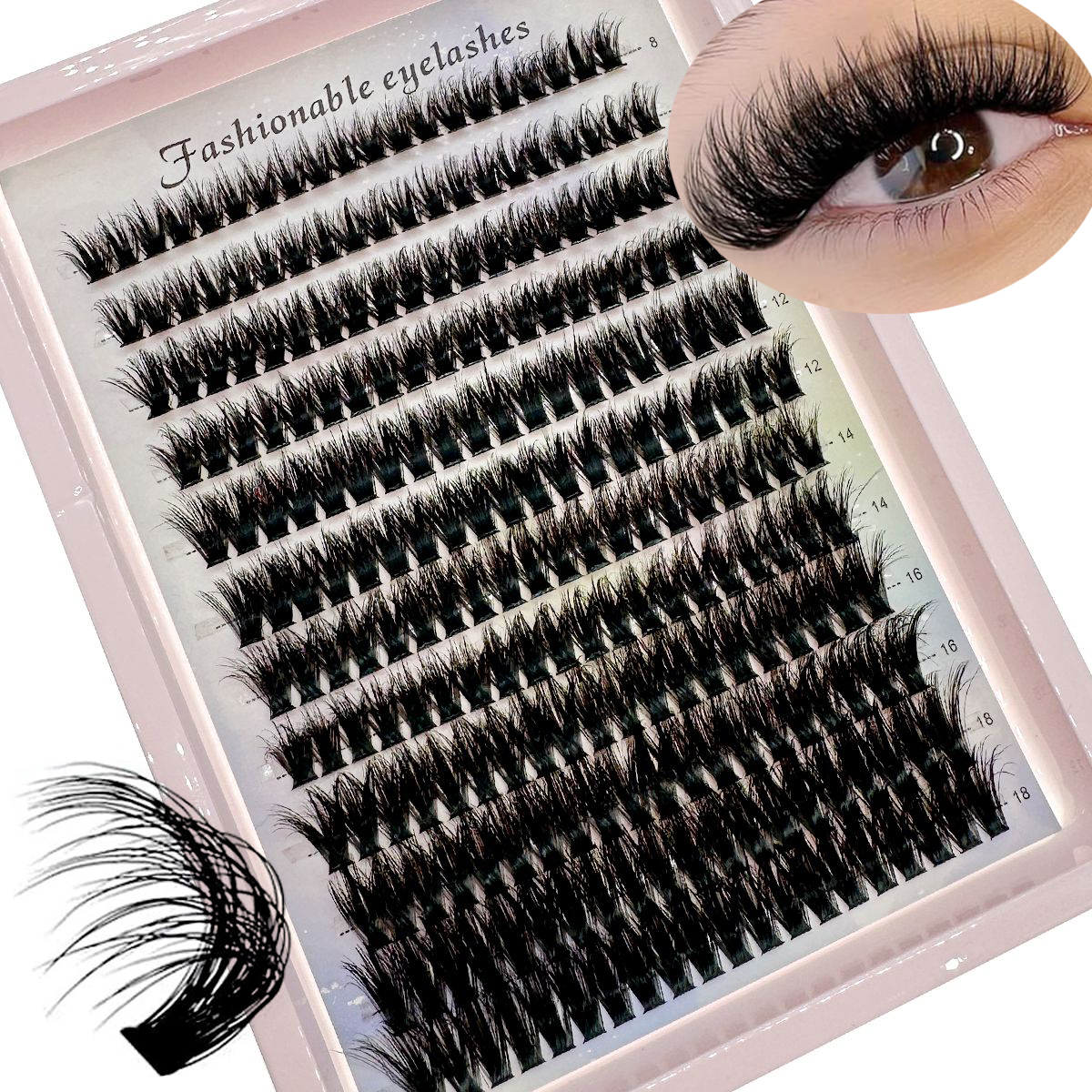 Eyelash Extension Model - New 120/200/240Pcs D Fluffy Thick Eyelash