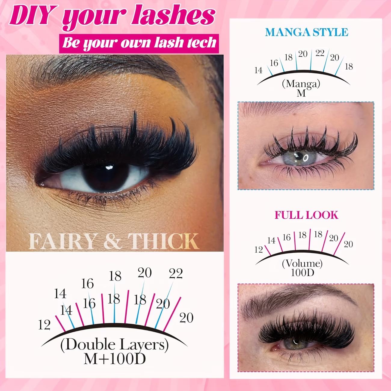 1 box of 100D Fairy Eyelash Cl - Eyelash Extension Model 리뷰 및 가격