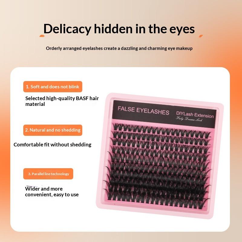 10Row 140 Clusters Fluffy Thic - Eyelash Extensions 리뷰 및 가격