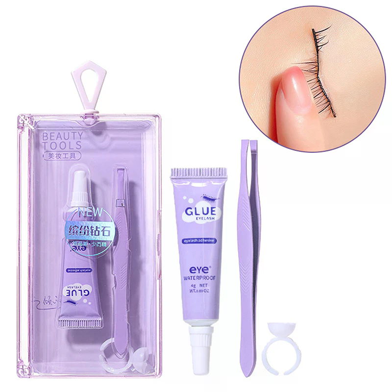 Eyelash Glue With Tweezers Set - Eyelash Extension Eye Irritation 리뷰 및 가격