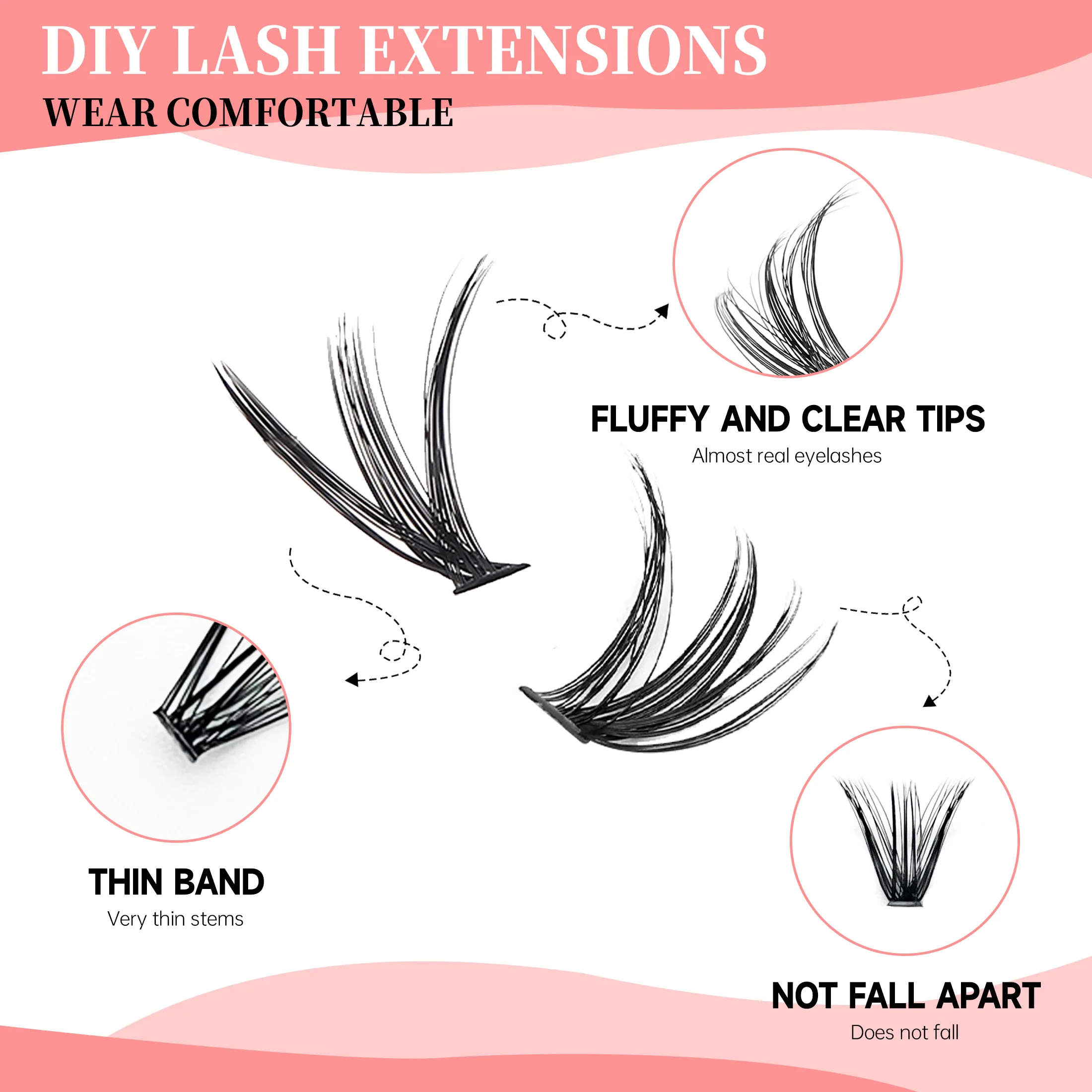 DIY Cluster Extension Lashes K - Eyelash Extension Full Set 리뷰 및 가격