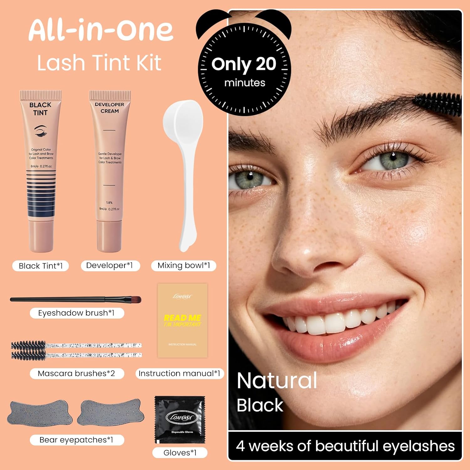 Lomansa Lash Color Kit 8ml Eye - Eyelash Extension Full Set 리뷰 및 가격