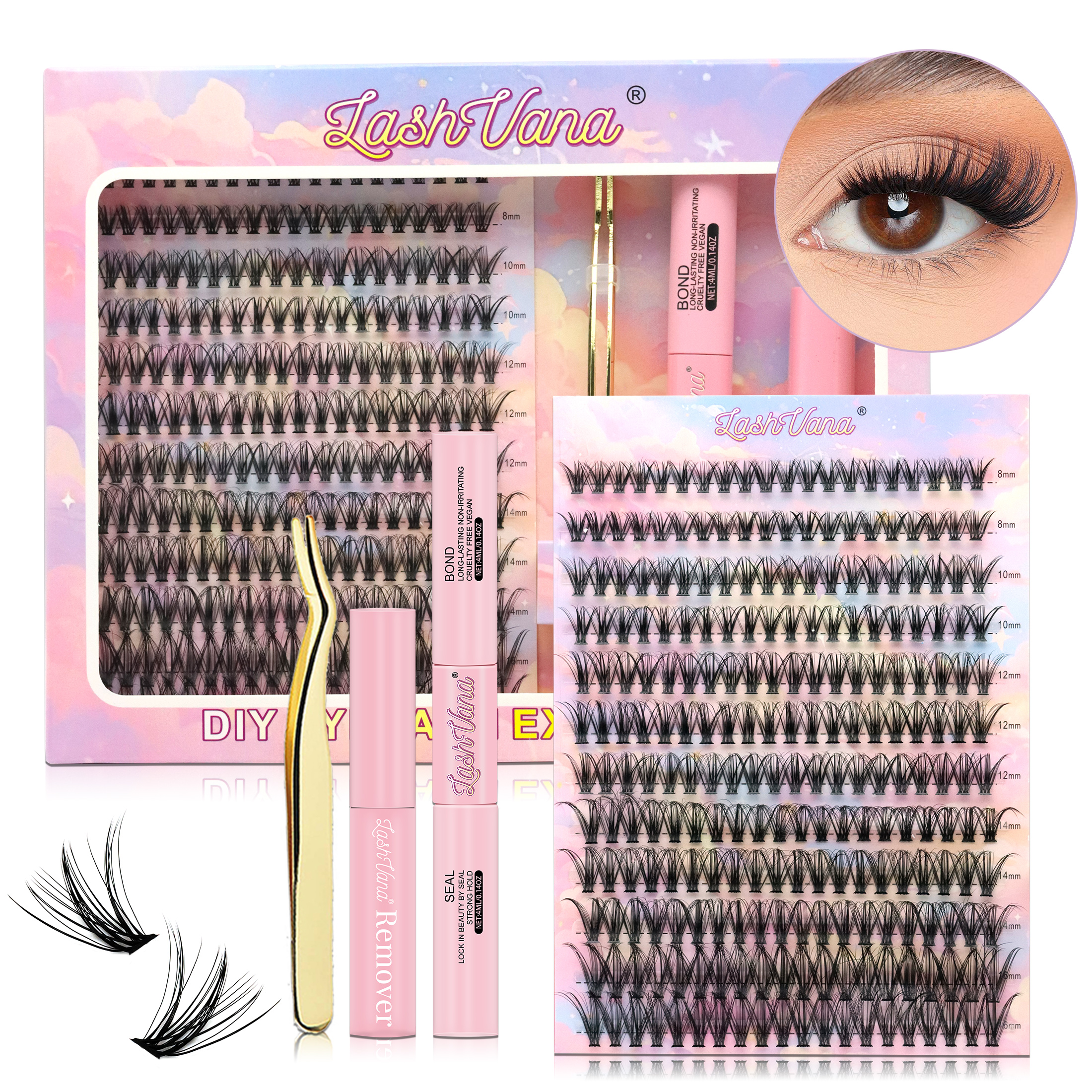 DIY Lashes Extension Kit Eyela - Eyelash Extension Full Set 리뷰 및 가격