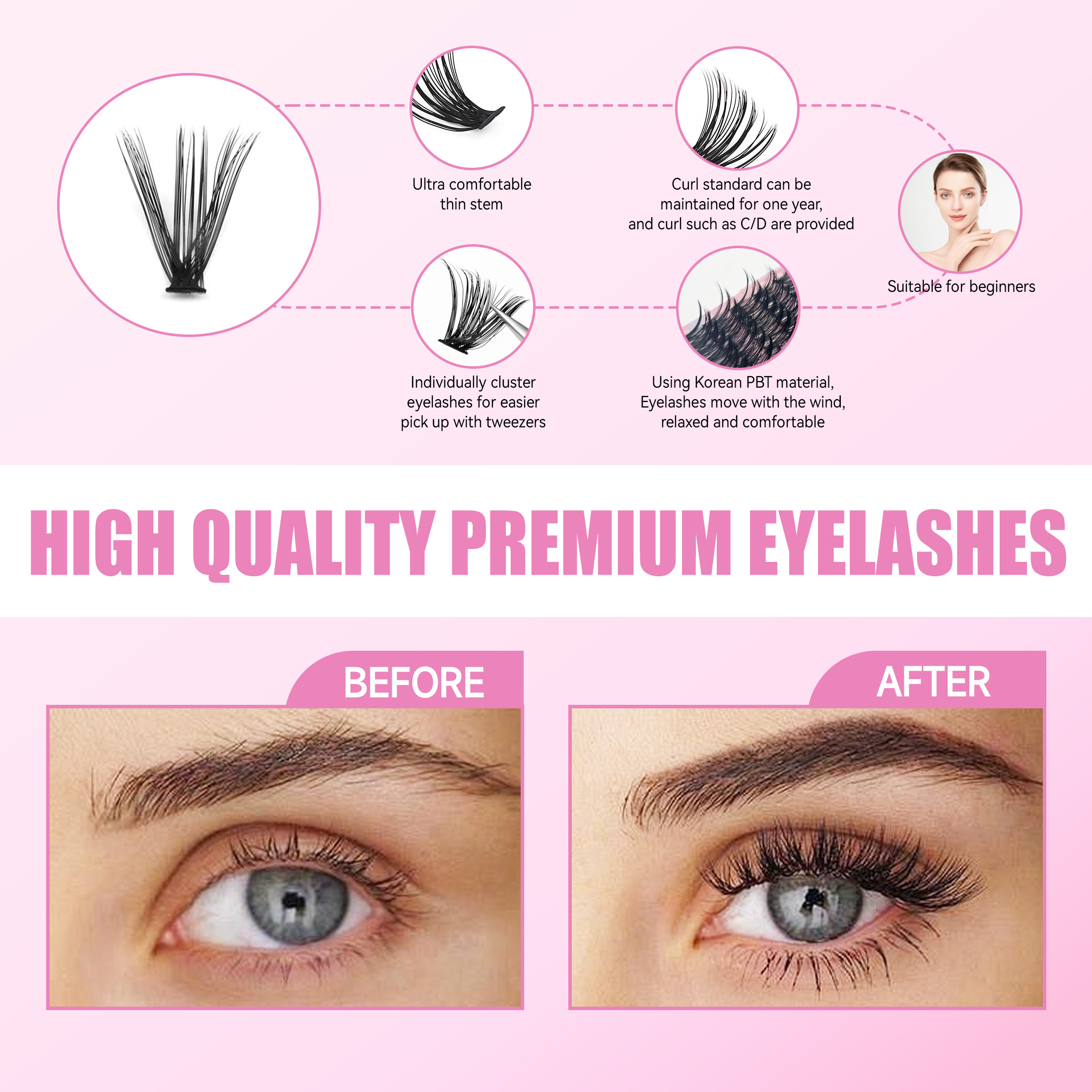 DIY Lashes Extension Kit Eyela - Eyelash Extension Full Set 리뷰 및 가격
