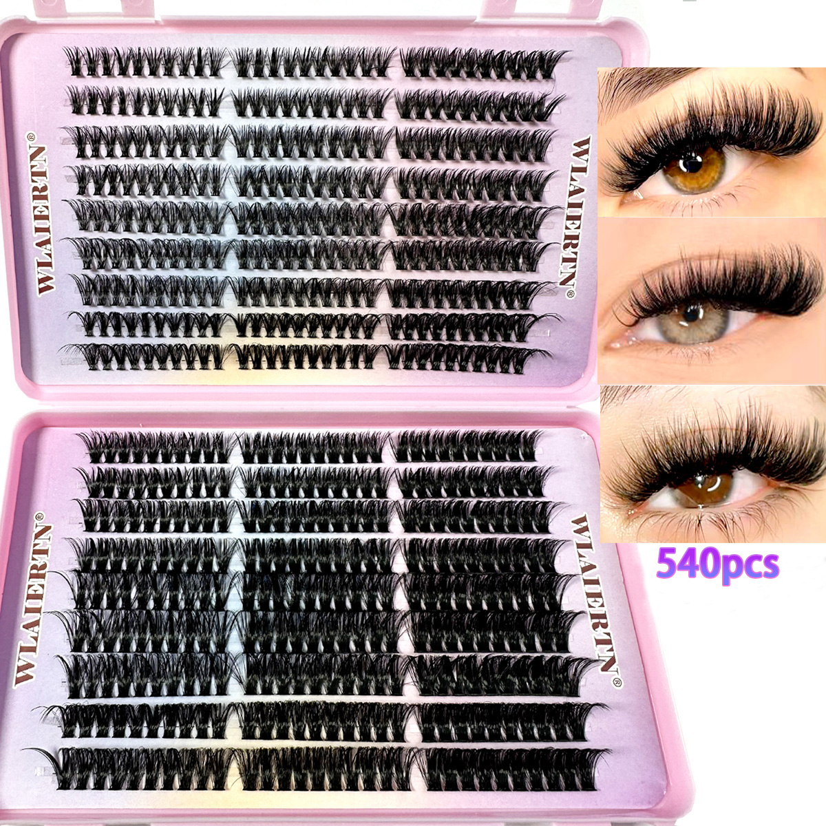 Faux Mink Eyelashes 540Cluster - Eyelash Extension Model 리뷰 및 가격
