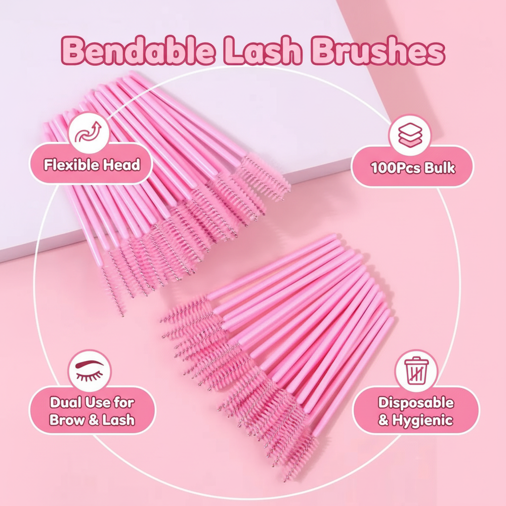 50pcs Disposable Eyelash Brush - Eyelash Extensions 리뷰 및 가격