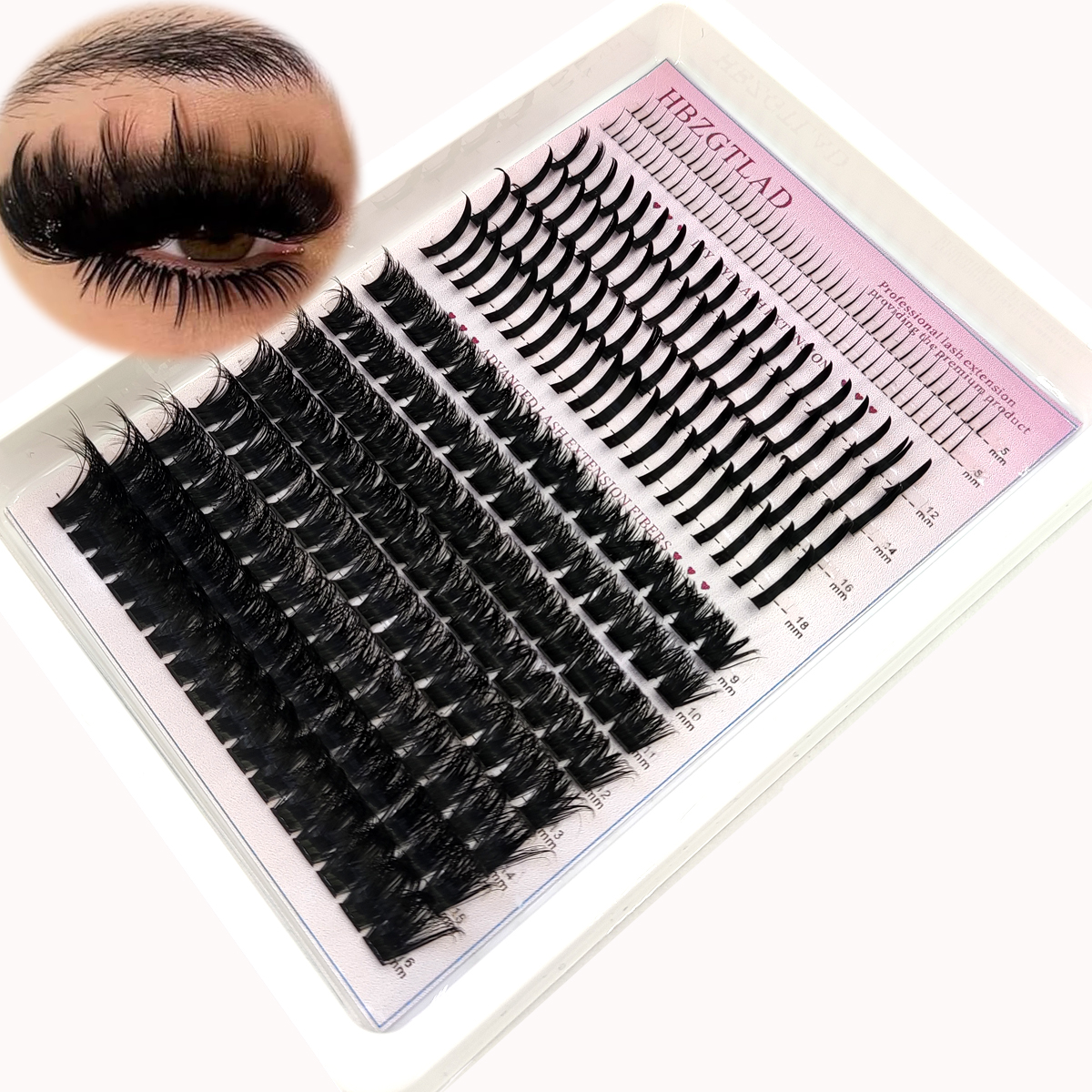 HBZGTLAD eyelash 80D/100D eyel - Eyelash Extension Model 리뷰 및 가격