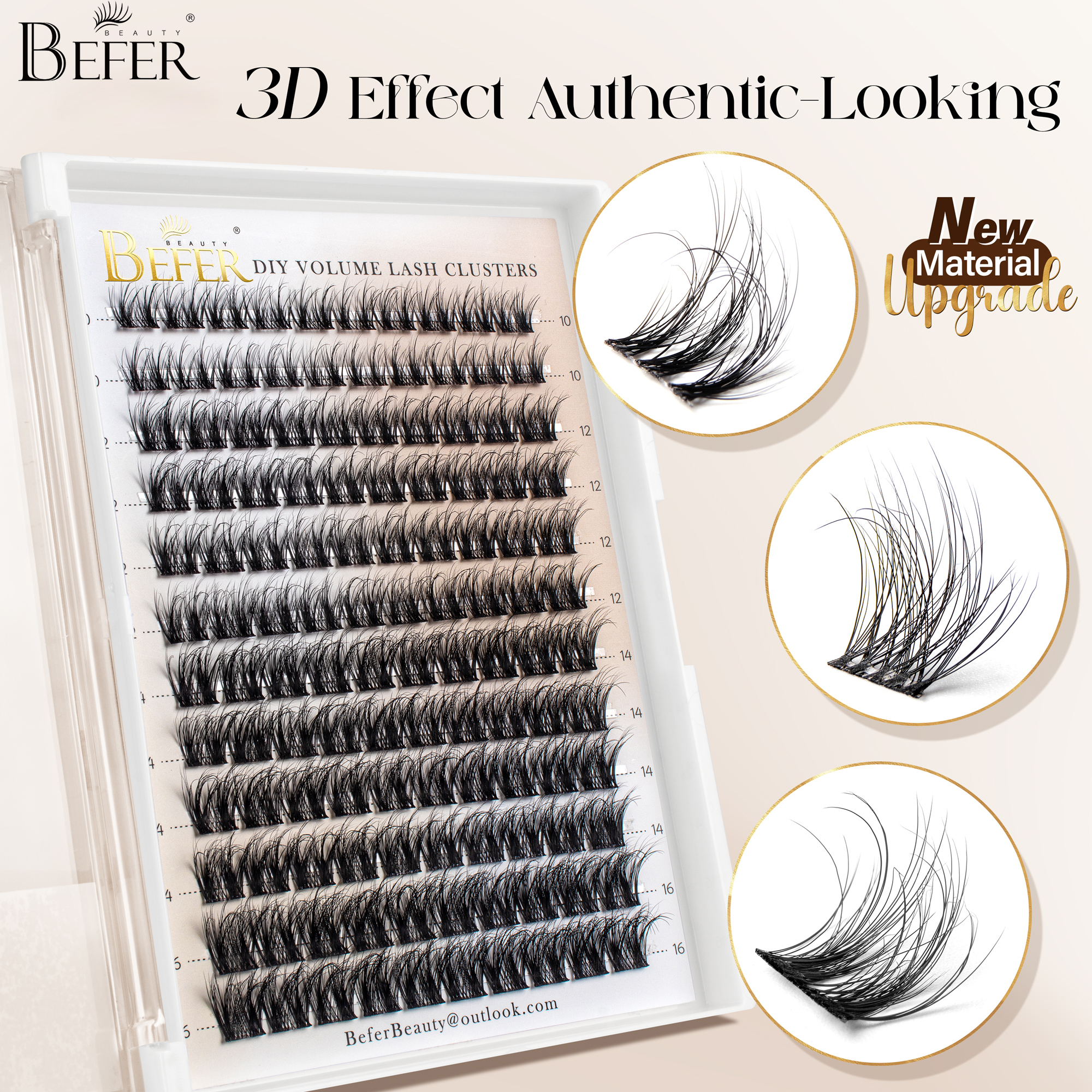 Befer Natural Lashes Clusters  - Eyelash Extensions 리뷰 및 가격