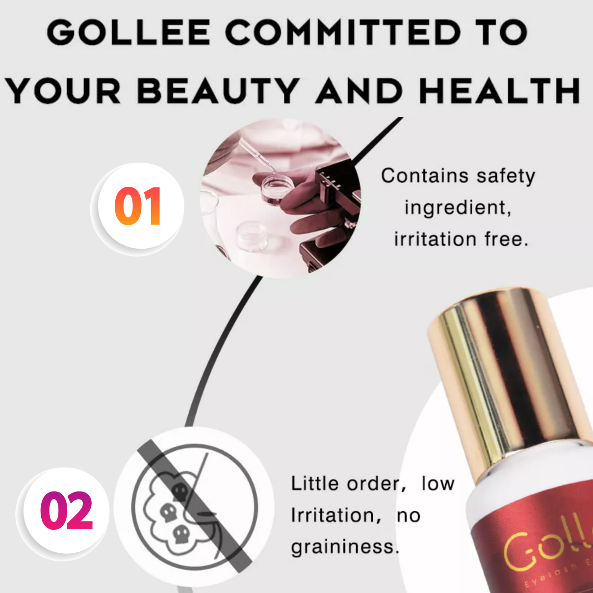 Gollee Mild Non-Irritating Eye - Eyelash Extension Eye Irritation 리뷰 및 가격