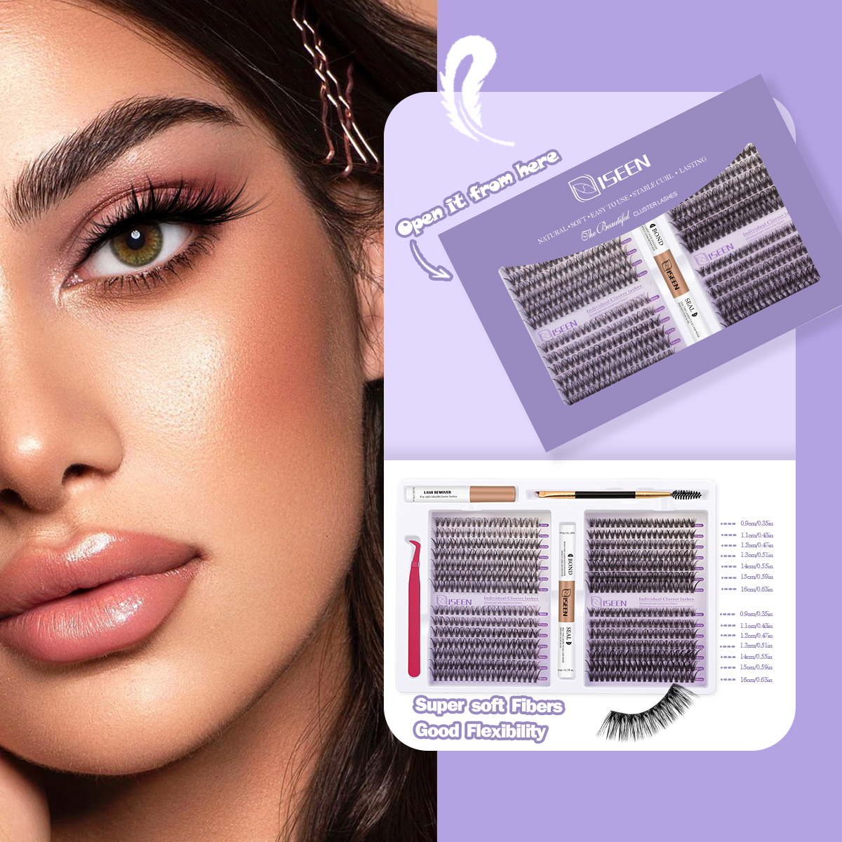 Eyelash Clusters Kit Soft Volu - Eyelash Extension Full Set 리뷰 및 가격